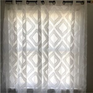 MOUTIAN WIND SET OF 2 SHEER GROMMET TOP PANELS